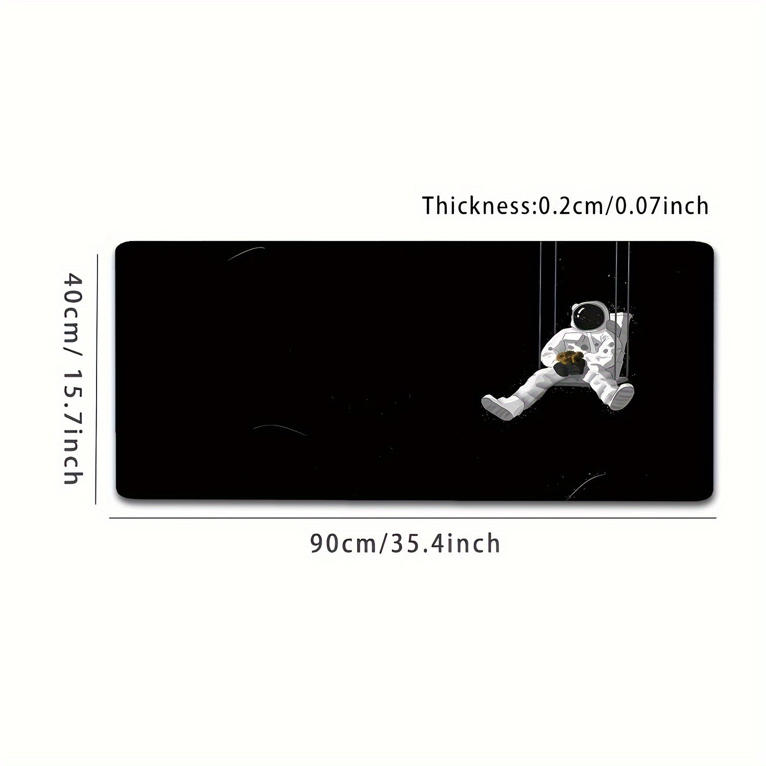 1pc Mouse Pad Waterproof Pad Office Desk Pad Laptop Writing Desk Pad Astronaut Print Desk Pad Gaming Desk Pad Back-to-School Supplies Holiday Gift