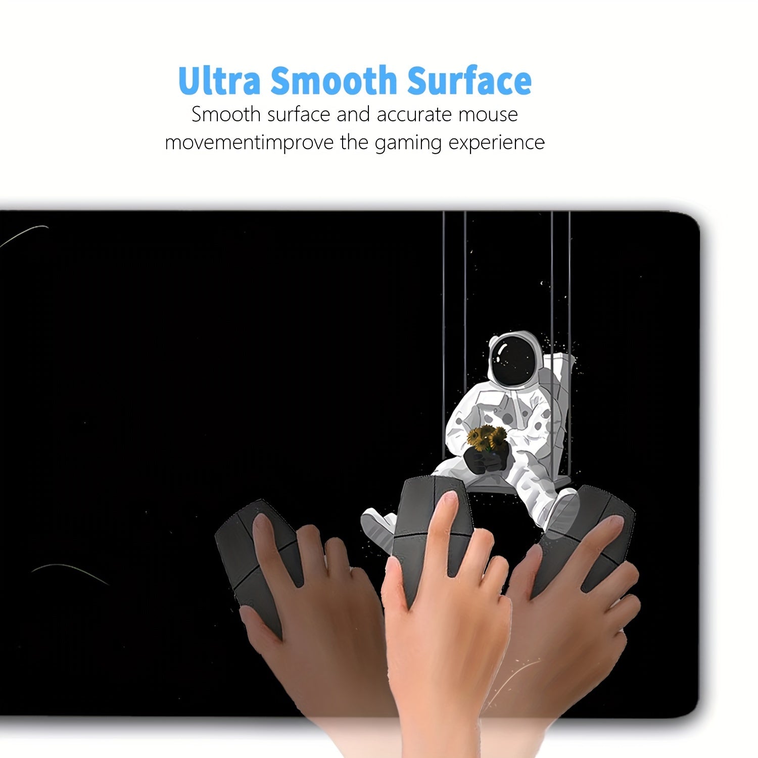 1pc Mouse Pad Waterproof Pad Office Desk Pad Laptop Writing Desk Pad Astronaut Print Desk Pad Gaming Desk Pad Back-to-School Supplies Holiday Gift