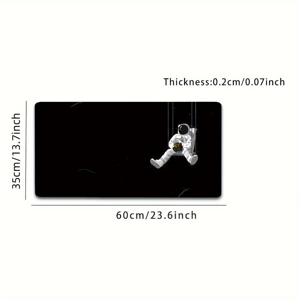 1pc Mouse Pad Waterproof Pad Office Desk Pad Laptop Writing Desk Pad Astronaut Print Desk Pad Gaming Desk Pad Back-to-School Supplies Holiday Gift