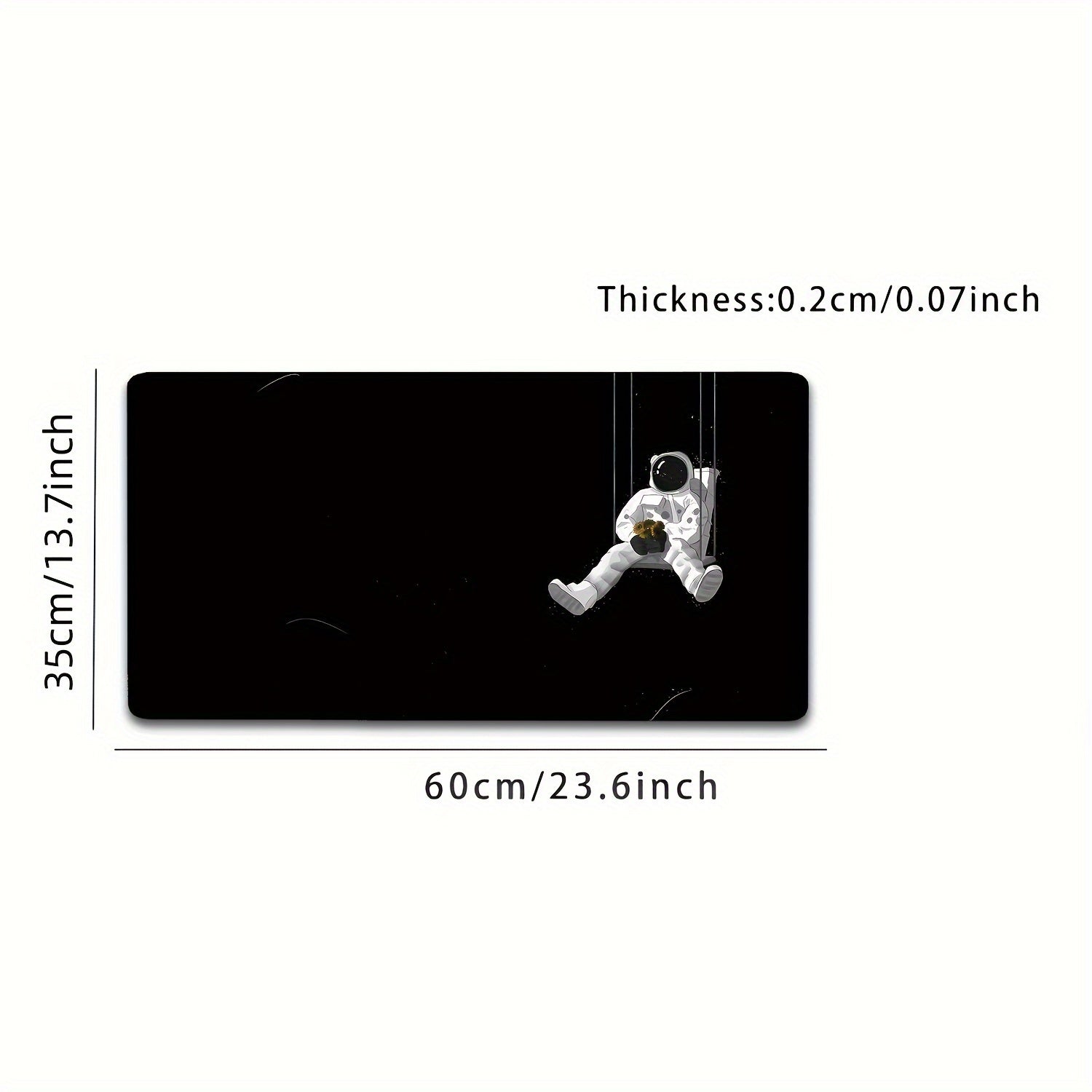 1pc Mouse Pad Waterproof Pad Office Desk Pad Laptop Writing Desk Pad Astronaut Print Desk Pad Gaming Desk Pad Back-to-School Supplies Holiday Gift