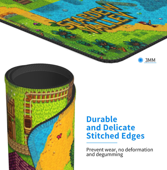 Stardew Valley Mouse Pad Cartoon Mouse Pad Rectangle Mouse Pads for Computers Laptop