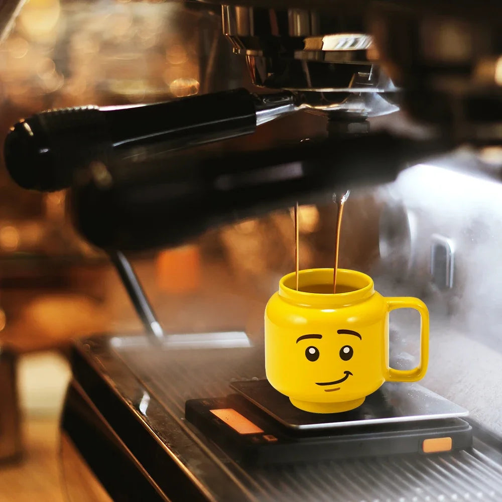 Creative Cartoon Coffee Milk Tea Water Cup Cute Funny Expression Children Milk Breakfast Mug Smile Ceramic Mug Home Water Cup