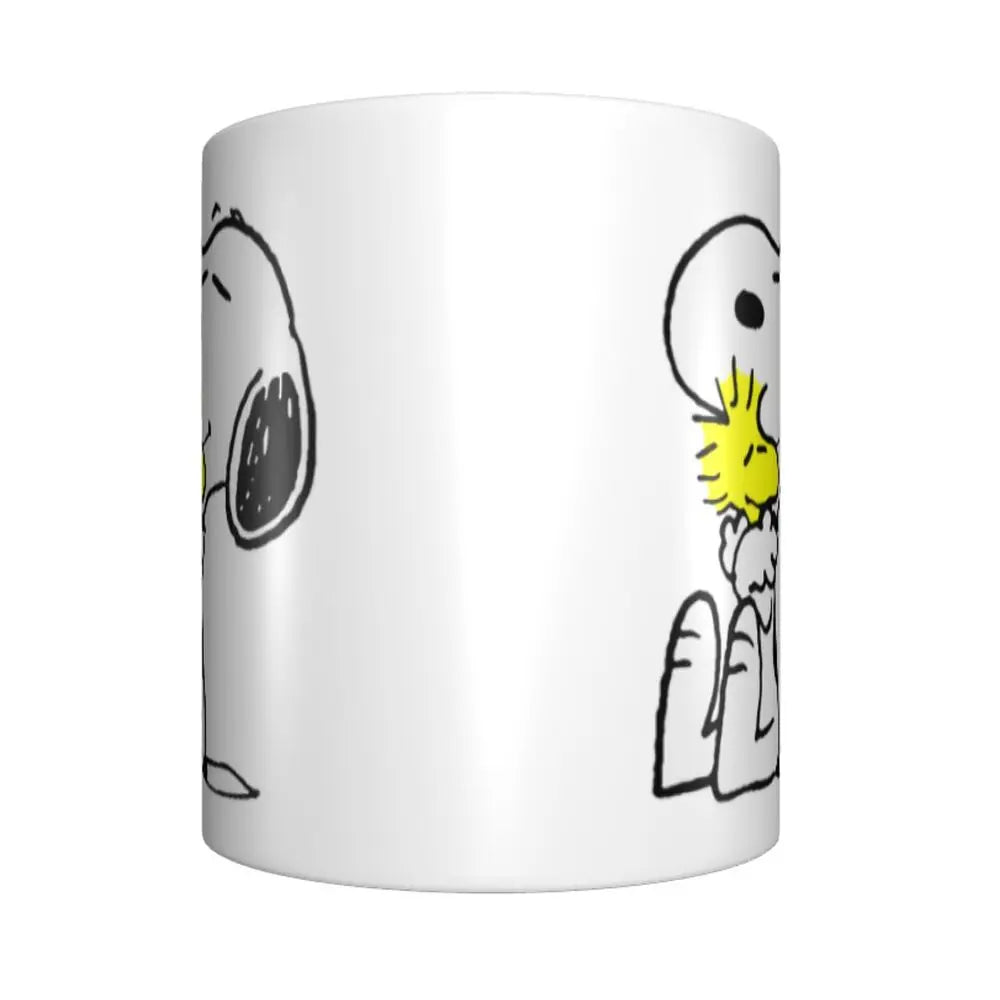 Custom Cartoon Snoopy Woodstock Animation Coffee Mug DIY Ceramic Milk Tea Cups