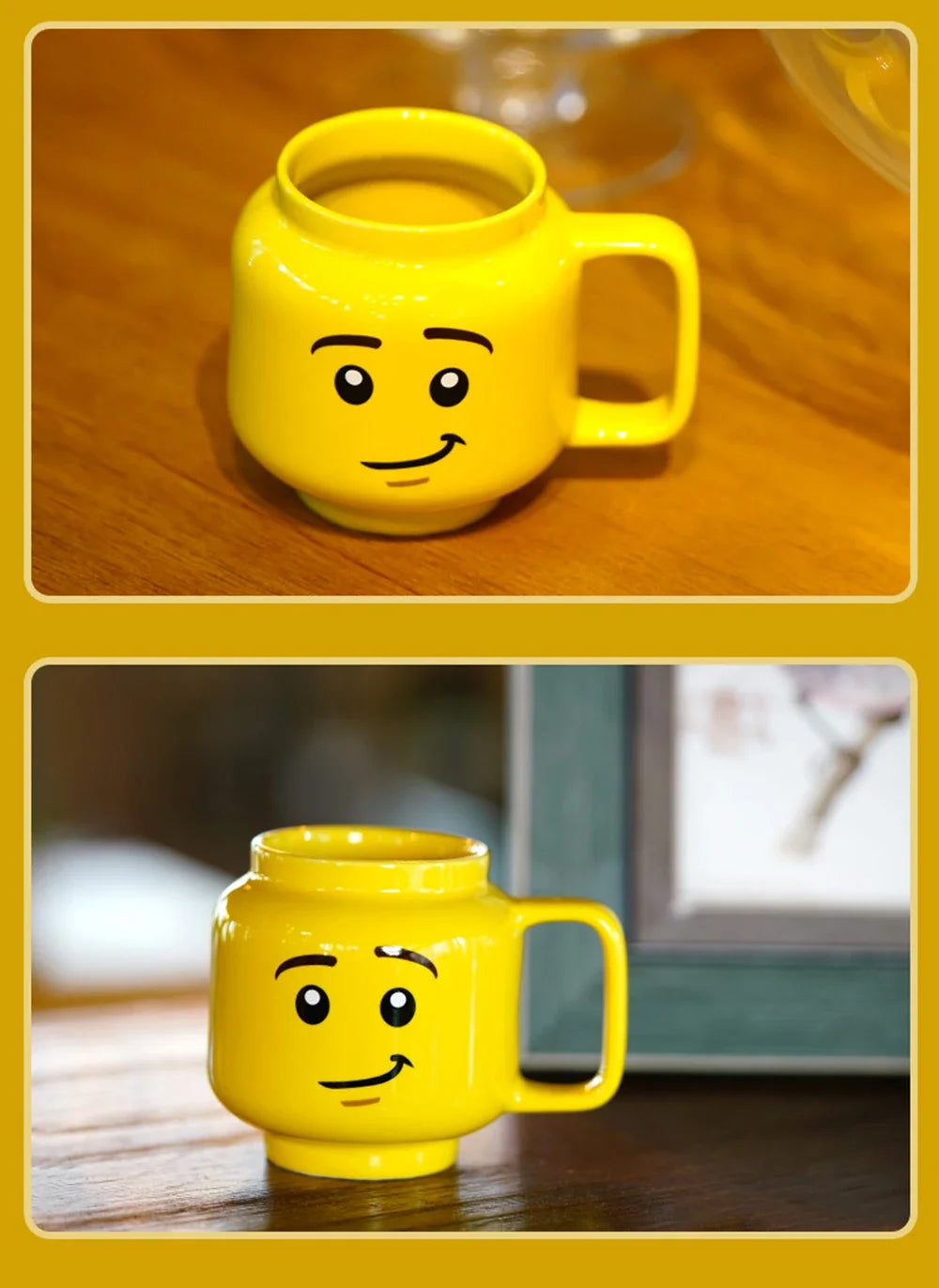 Creative Cartoon Coffee Milk Tea Water Cup Cute Funny Expression Children Milk Breakfast Mug Smile Ceramic Mug Home Water Cup