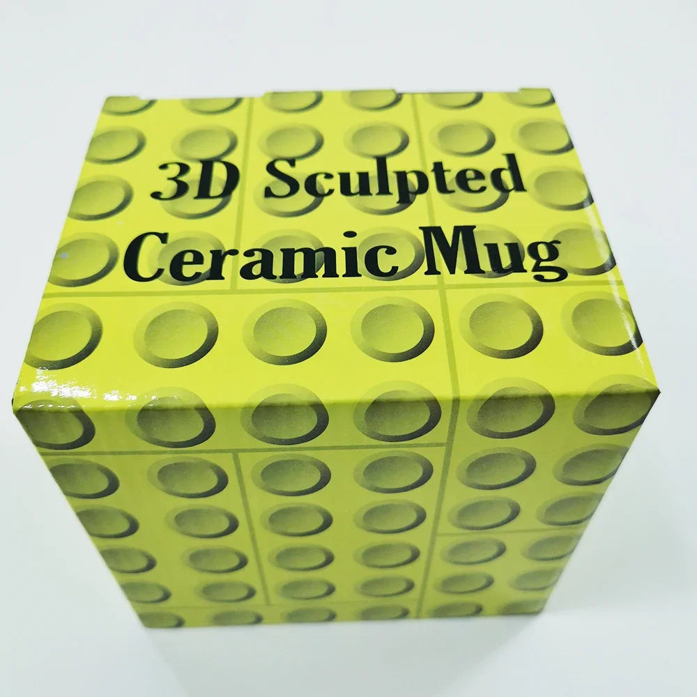 Creative Cartoon Coffee Milk Tea Water Cup Cute Funny Expression Children Milk Breakfast Mug Smile Ceramic Mug Home Water Cup