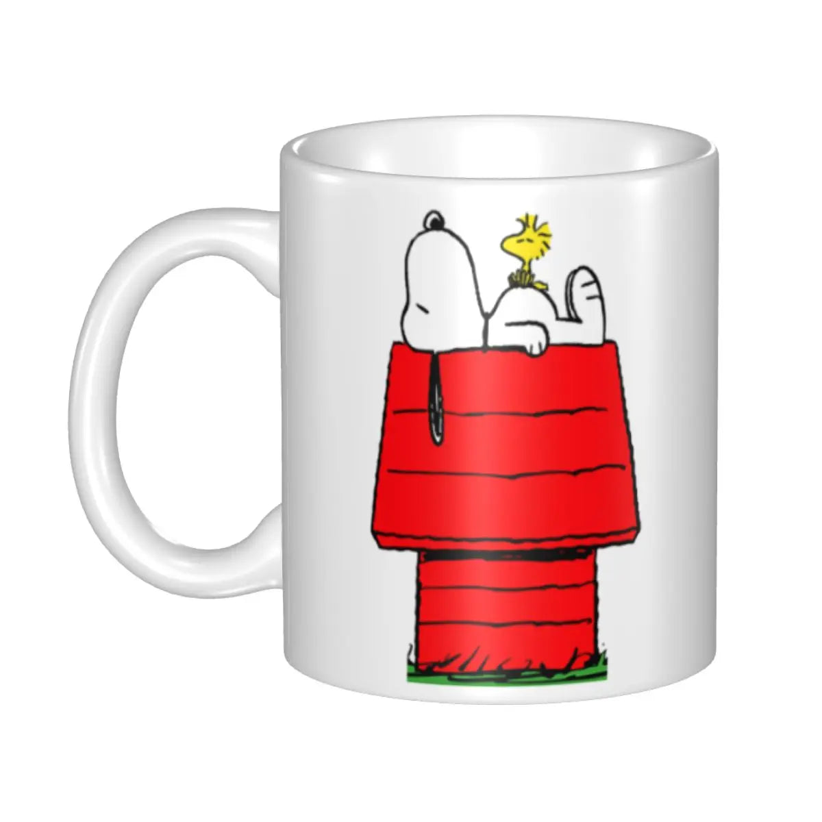 Custom Cartoon Snoopy Woodstock Animation Coffee Mug DIY Ceramic Milk Tea Cups