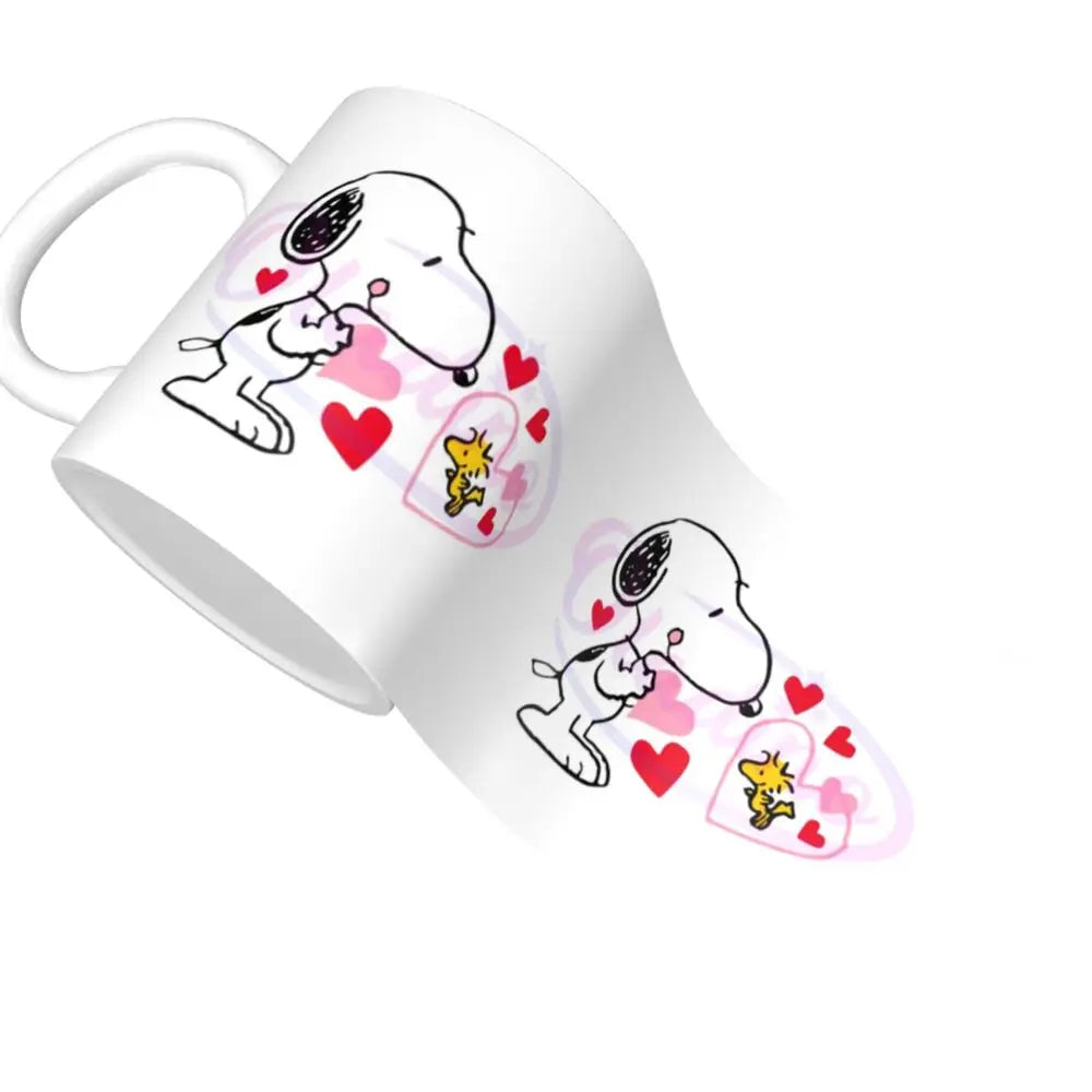 Custom Cartoon Snoopy Woodstock Animation Coffee Mug DIY Ceramic Milk Tea Cups
