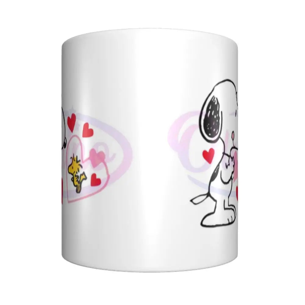 Custom Cartoon Snoopy Woodstock Animation Coffee Mug DIY Ceramic Milk Tea Cups