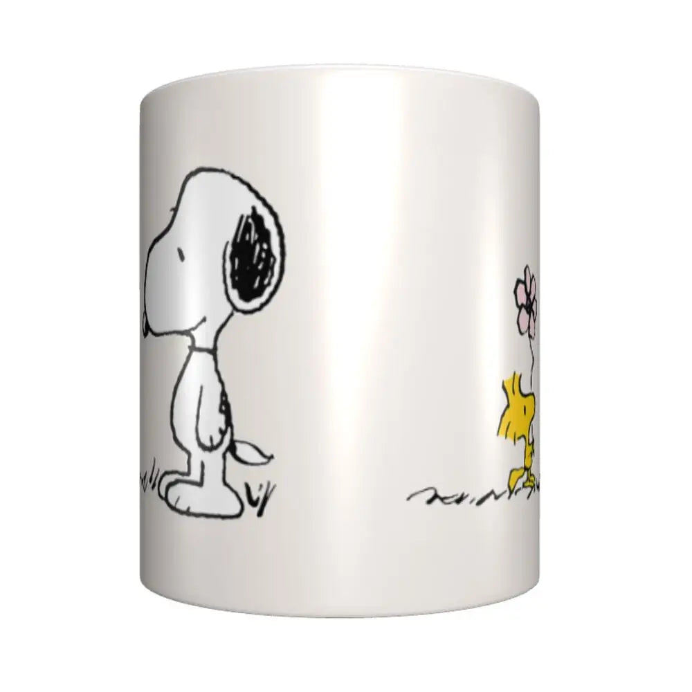 Custom Cartoon Snoopy Woodstock Animation Coffee Mug DIY Ceramic Milk Tea Cups
