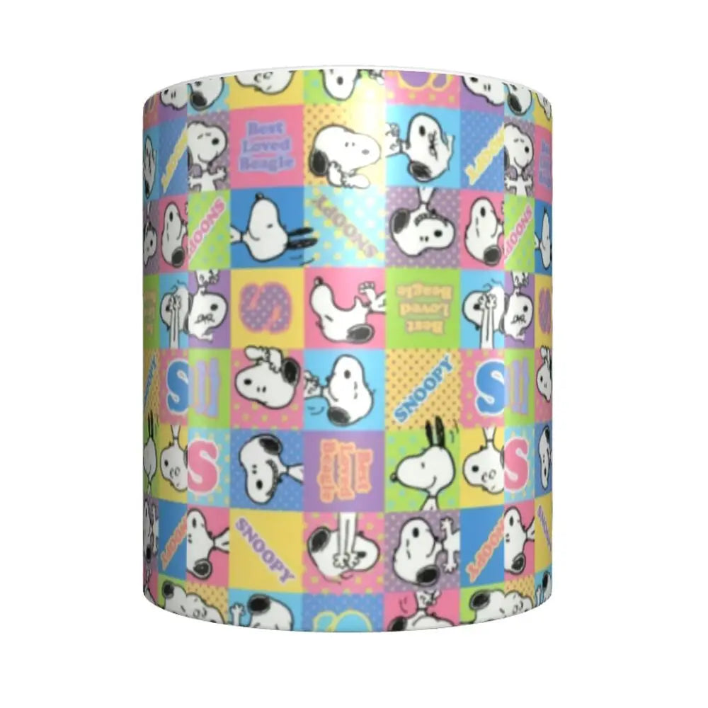 Custom Cartoon Snoopy Woodstock Animation Coffee Mug DIY Ceramic Milk Tea Cups