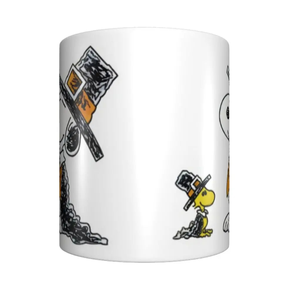Custom Cartoon Snoopy Woodstock Animation Coffee Mug DIY Ceramic Milk Tea Cups