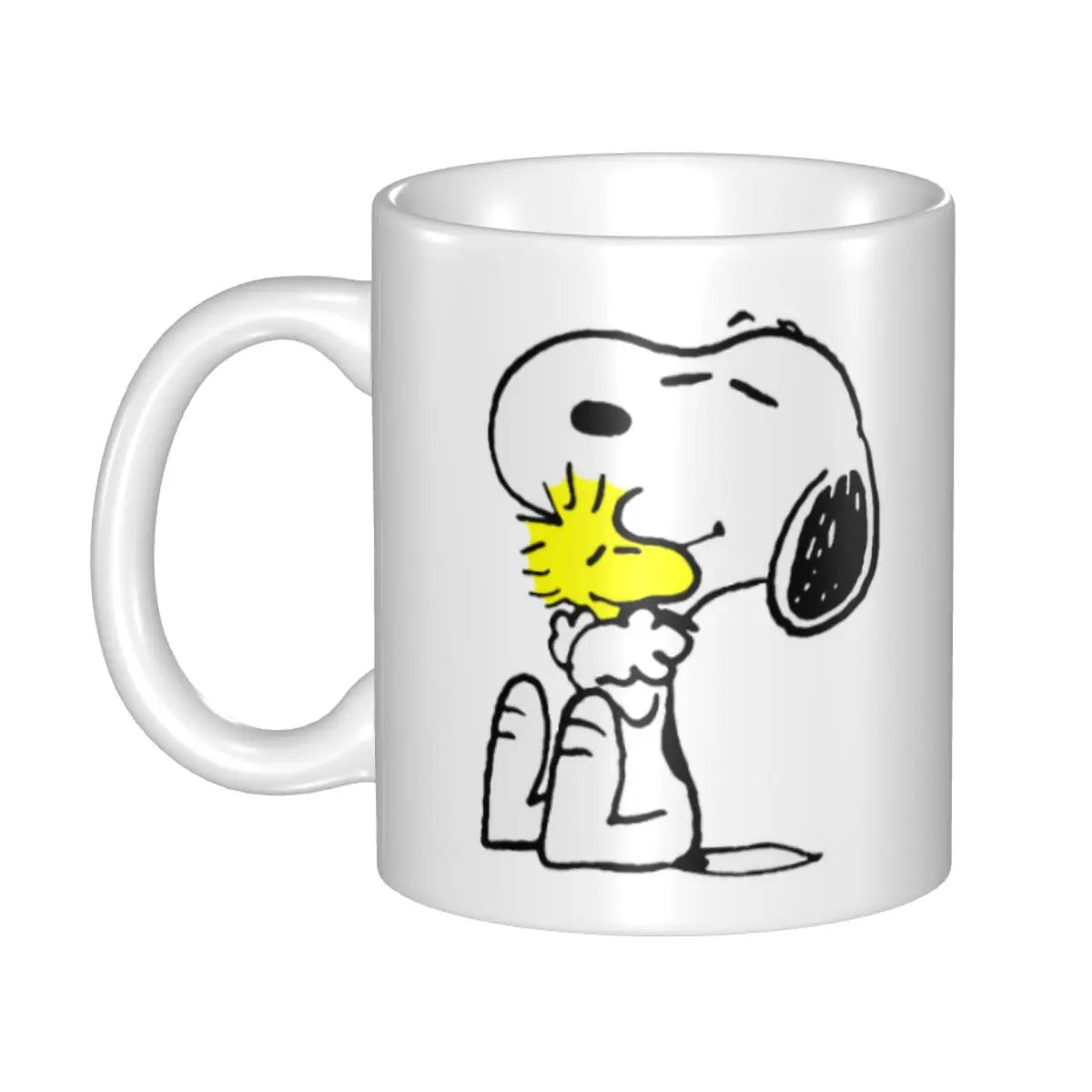 Custom Cartoon Snoopy Woodstock Animation Coffee Mug DIY Ceramic Milk Tea Cups