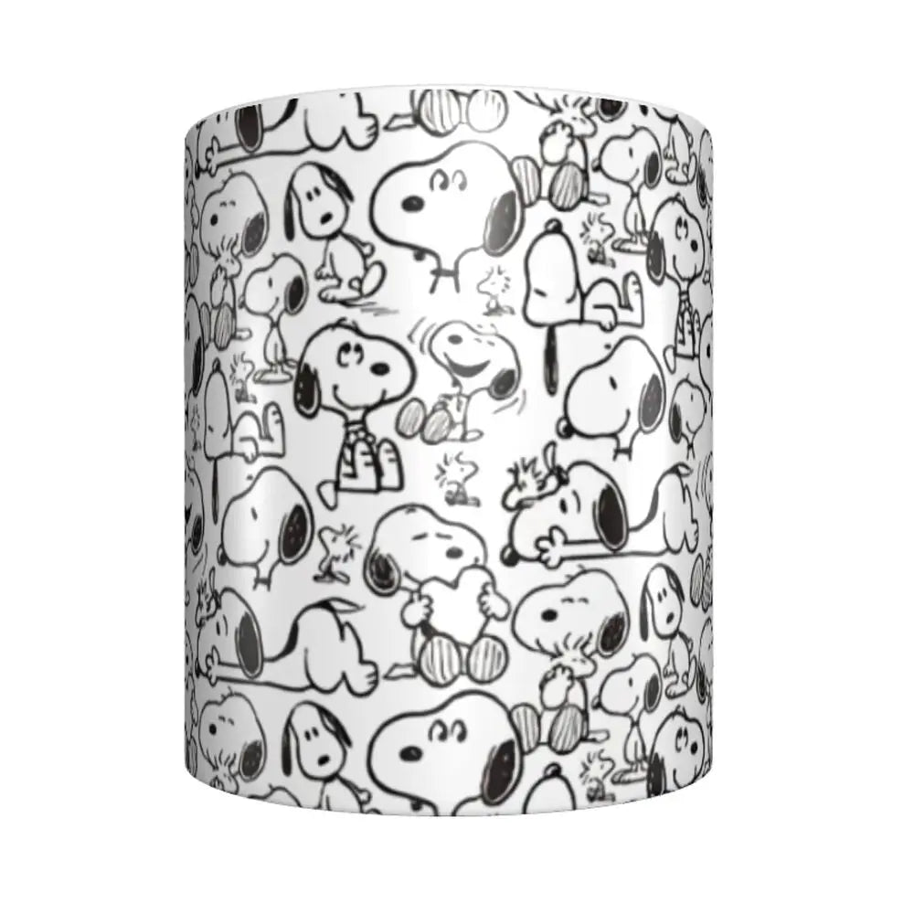Custom Cartoon Snoopy Woodstock Animation Coffee Mug DIY Ceramic Milk Tea Cups