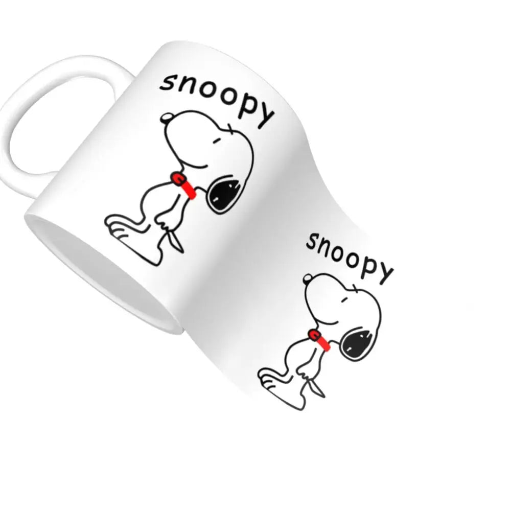 Custom Cartoon Snoopy Woodstock Animation Coffee Mug DIY Ceramic Milk Tea Cups