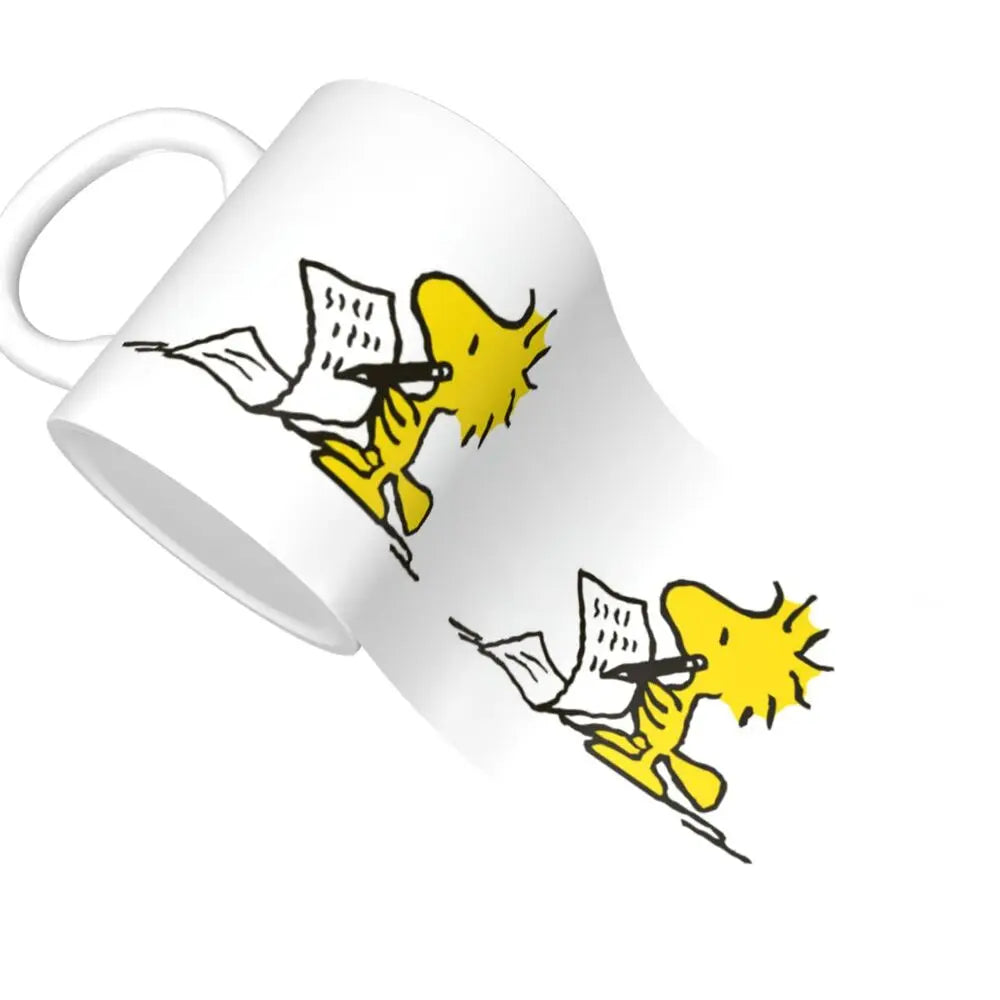Custom Cartoon Snoopy Woodstock Animation Coffee Mug DIY Ceramic Milk Tea Cups