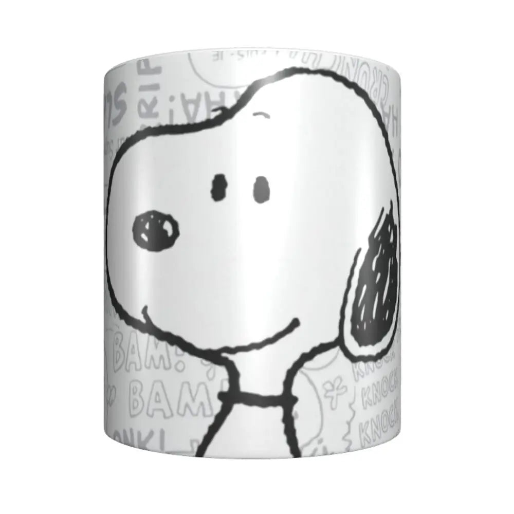 Custom Cartoon Snoopy Woodstock Animation Coffee Mug DIY Ceramic Milk Tea Cups