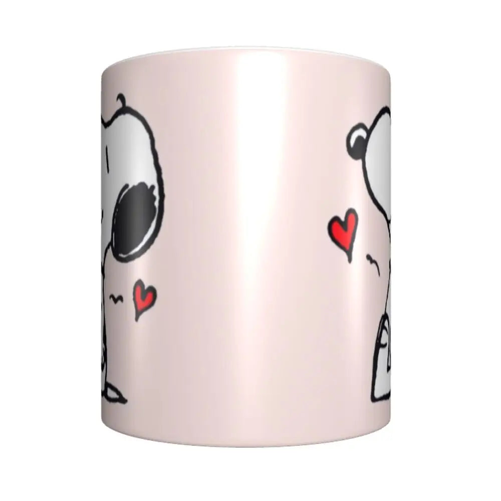 Custom Cartoon Snoopy Woodstock Animation Coffee Mug DIY Ceramic Milk Tea Cups