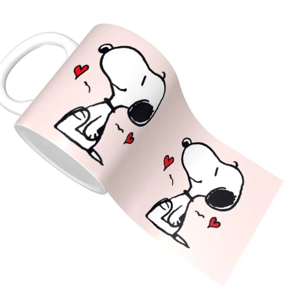 Custom Cartoon Snoopy Woodstock Animation Coffee Mug DIY Ceramic Milk Tea Cups